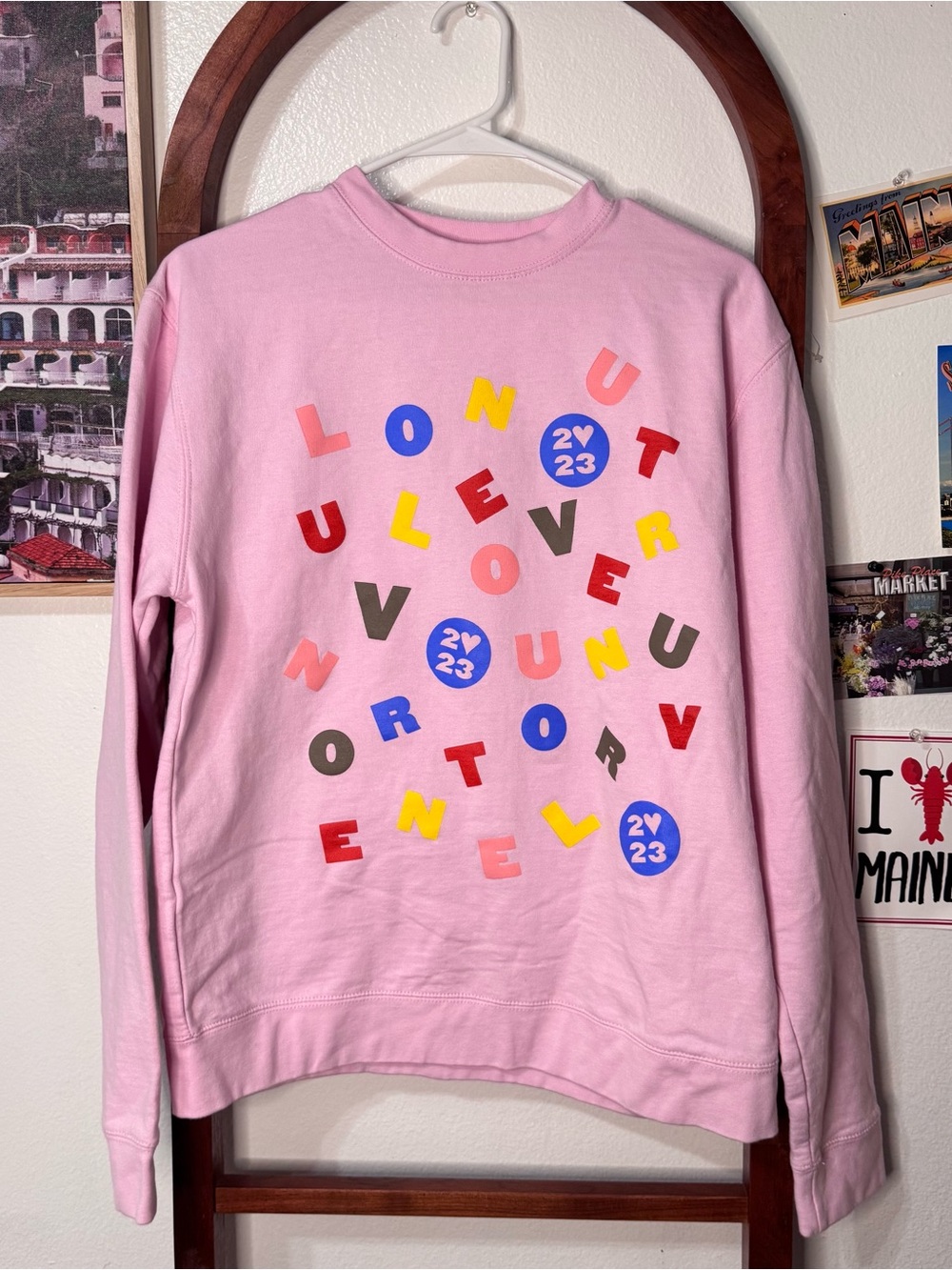 Harry Styles Love On Tour Pink Sweatshirt Crewneck